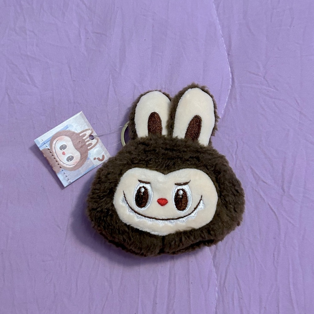 Fuzzy Coin Purse Keychain